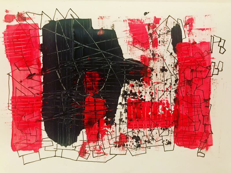 Bull not fight | Acrylic and ink on paper | 21x29.7cm | 2019