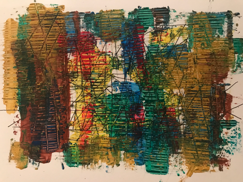 Encountered | Acrylic and ink on paper | 14x21.6cm | 2018