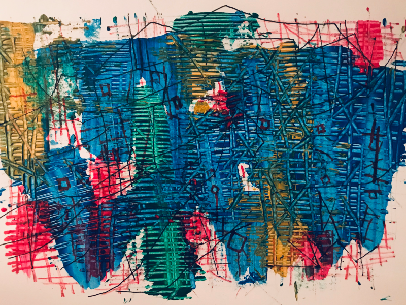 Inner boundaries | Mixed media on paper 190 g/m2 | 14x21.6cm