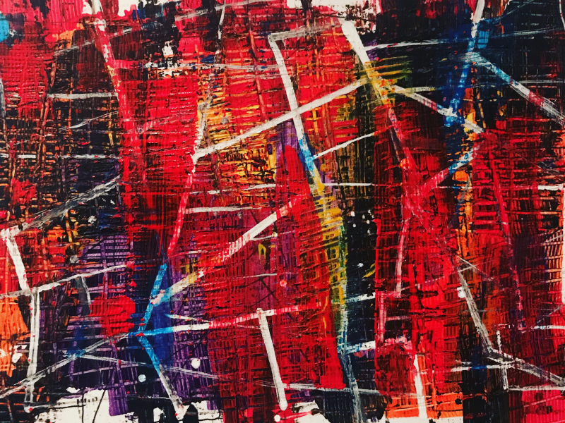 Suture | Acrylic on paper | 14x21.6cm | 2019