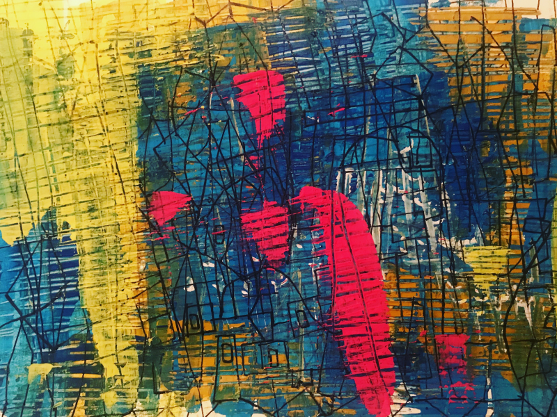 The house | Mixed media on paper | 21 x 29.7 cm | 2019Escape | Mixed media on paper | 21 x 29.7 cm | 2019
