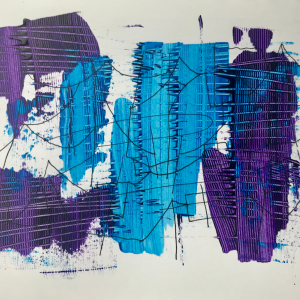 Currents | Acrylic and ink on paper | 2019