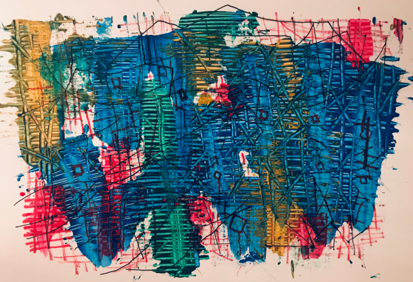 Inner boundaries | Mixed media on paper | 2019