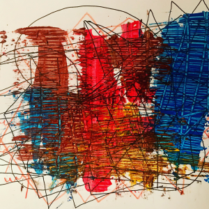 Starting point | Mixed media on paper | 14x21.6cm | 2018