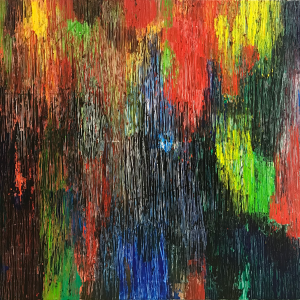 The shard. 2018 | Acrylic and ink on canvas | 100x120 cm