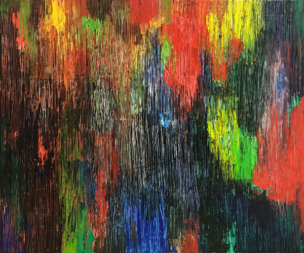 The shard. 2018 | Acrylic and ink on canvas | 100x120 cm
