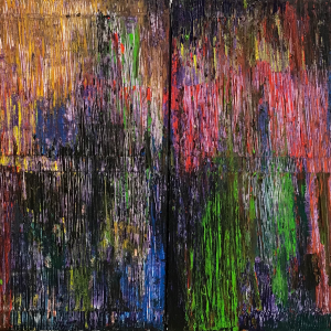 Parallel city. 2018 | Acrylic and ink on canvas | 60x100 cm