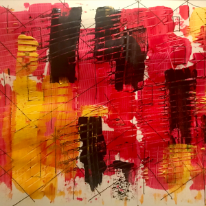 Ups and downs | Acrylic and ink on paper | 21 x 29.7 cm | 2019