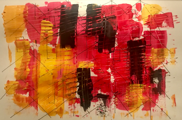 Ups and downs | Acrylic and ink on paper | 21 x 29.7 cm | 2019