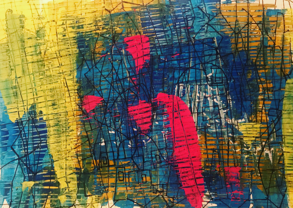 The house | Mixed media on paper | 21 x 29.7 cm | 2019Escape | Mixed media on paper | 21 x 29.7 cm | 2019