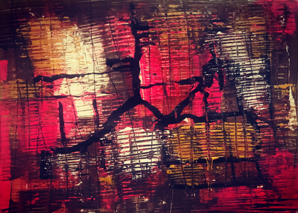 Escape | Mixed media on paper | 21 x 29.7 cm | 2019
